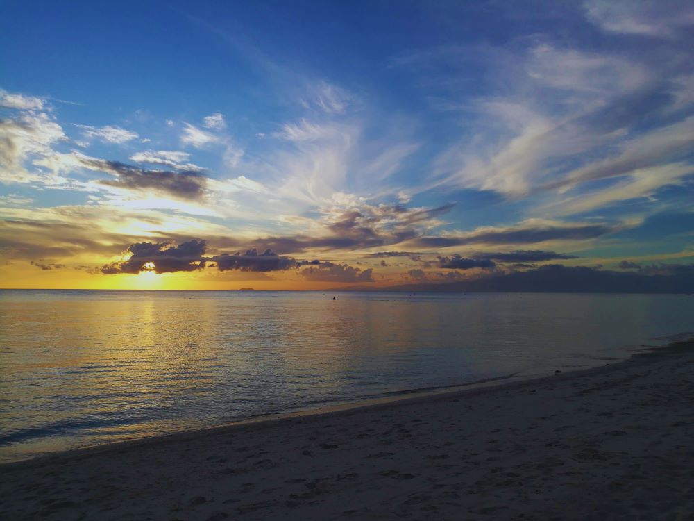 bezpieczne podróże, zachód słońca